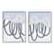 Stupell Industries Contrasting Wave Line Abstract Blue Nautical Painting Framed Wall Art